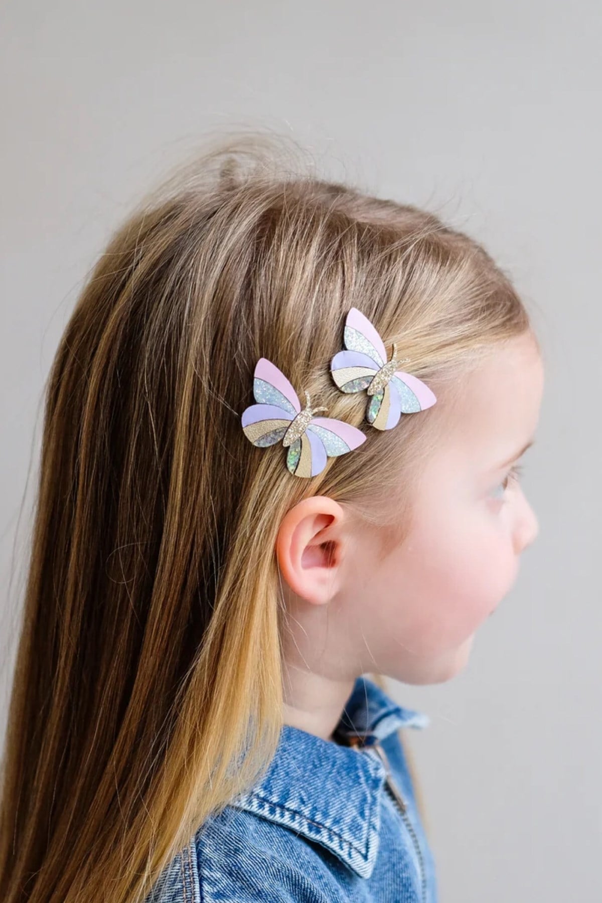 Mimi & Lula Spriped Butterfly 2 li Toka Çok Renkli