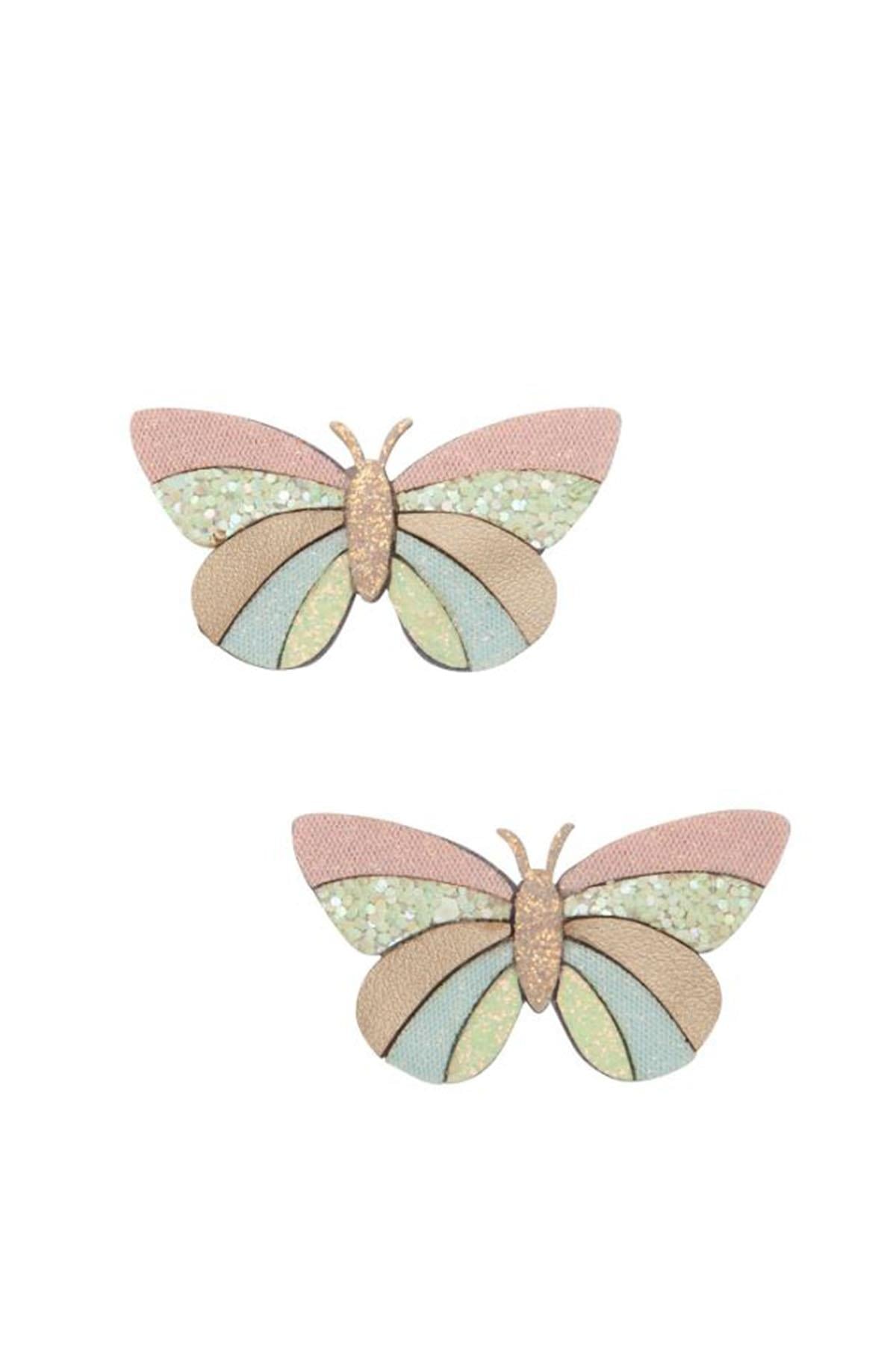 Mimi & Lula Stripe Butterfly 2li Toka Çok Renkli