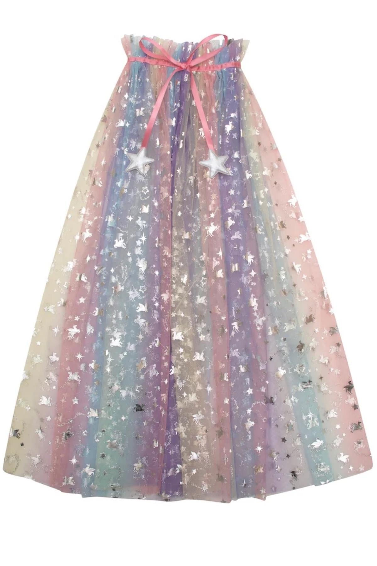 Mimi & Lula / Unicorn Ombre Pelerin Çok Renkli