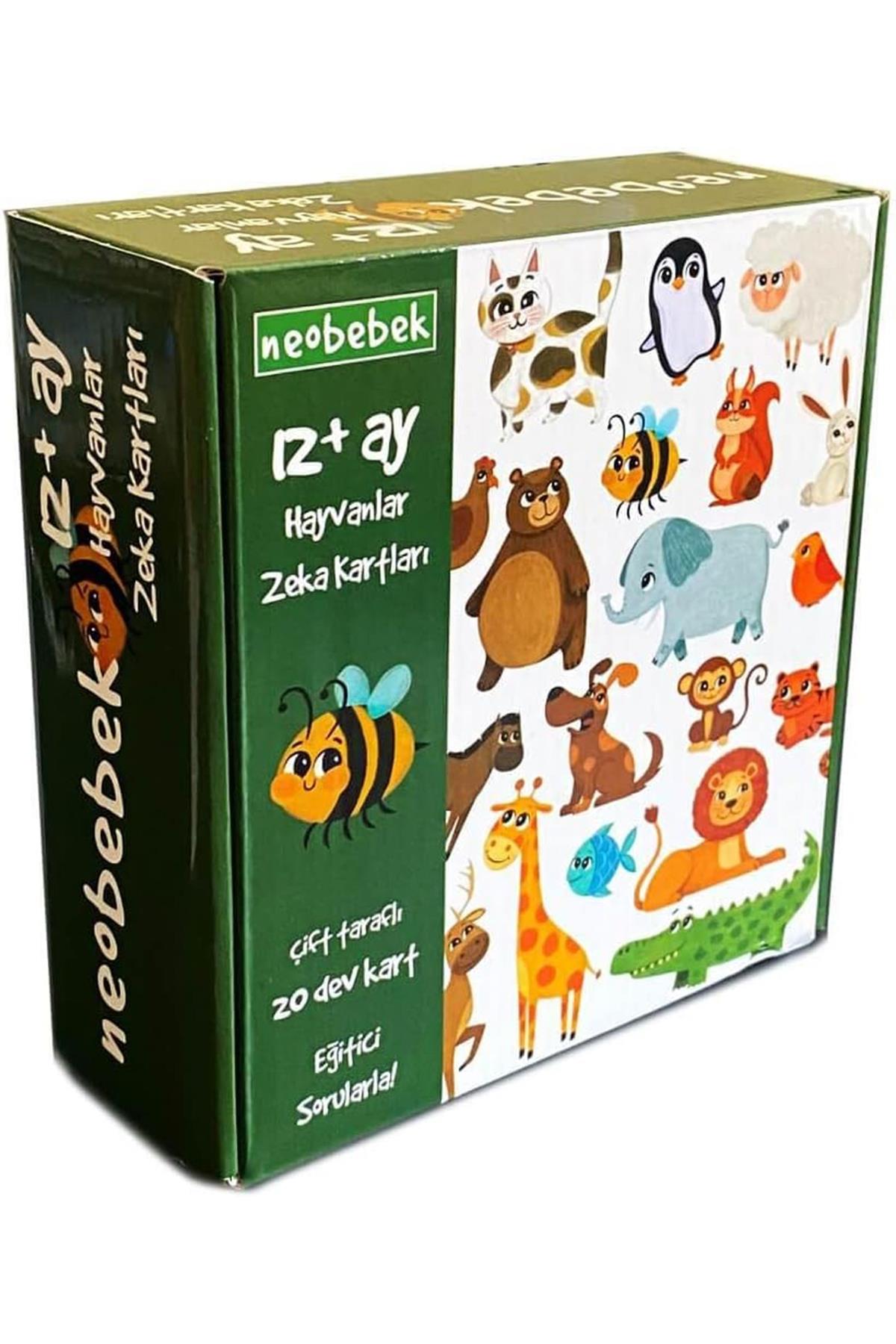 Neo Bebek / Hayvanlar Zeka Kartları Çok Renkli