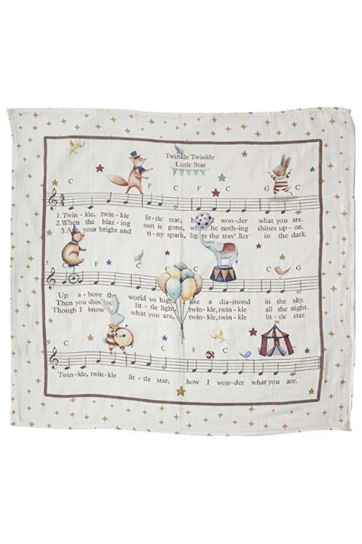 Nilue / Natural Circus Muslin Örtü Çok Renkli