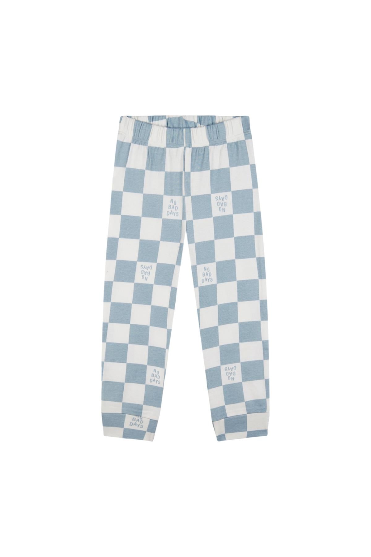 No Bad Days Kısa Kollu Pijama Takımı Mavi