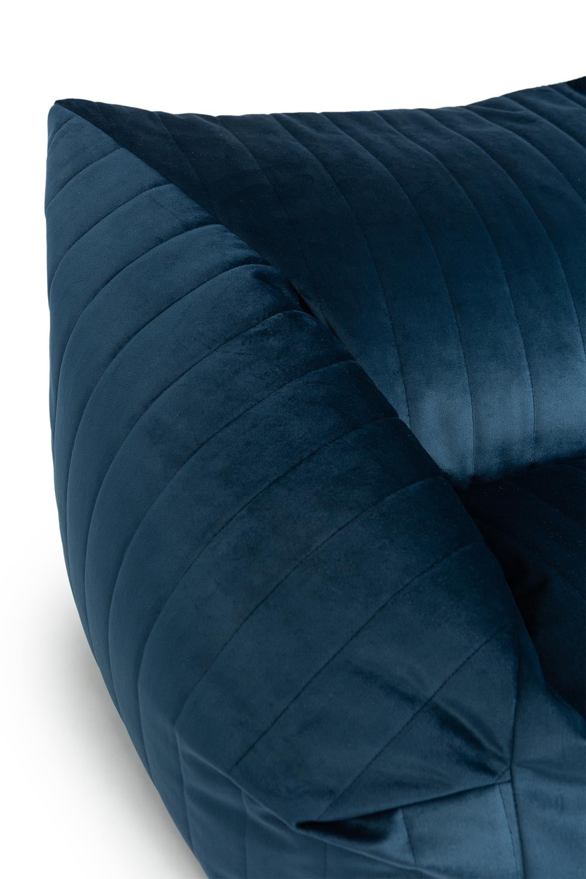Nobodinoz / Puf, Chelsea Velvet Mavi