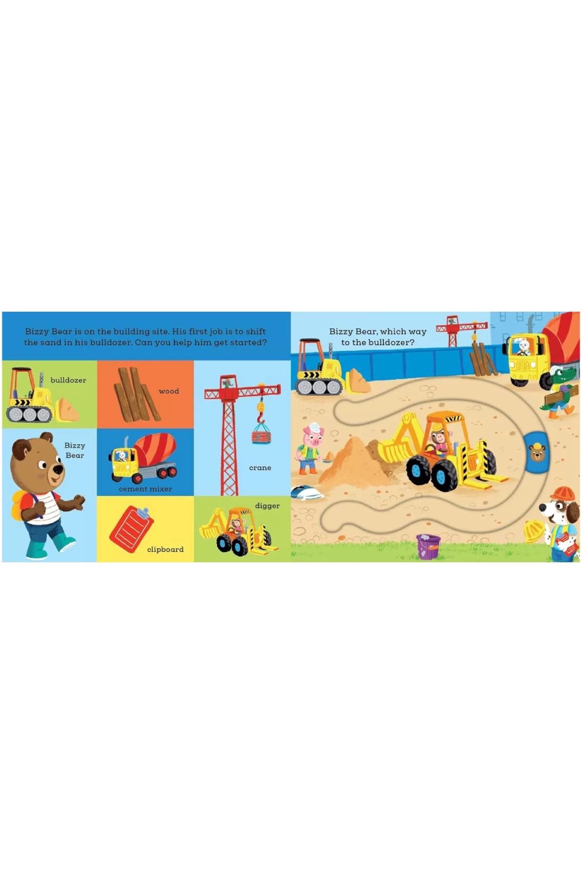 Nosy Crow / Bizzy Bear - Find and Follow On the Building Site Çok Renkli