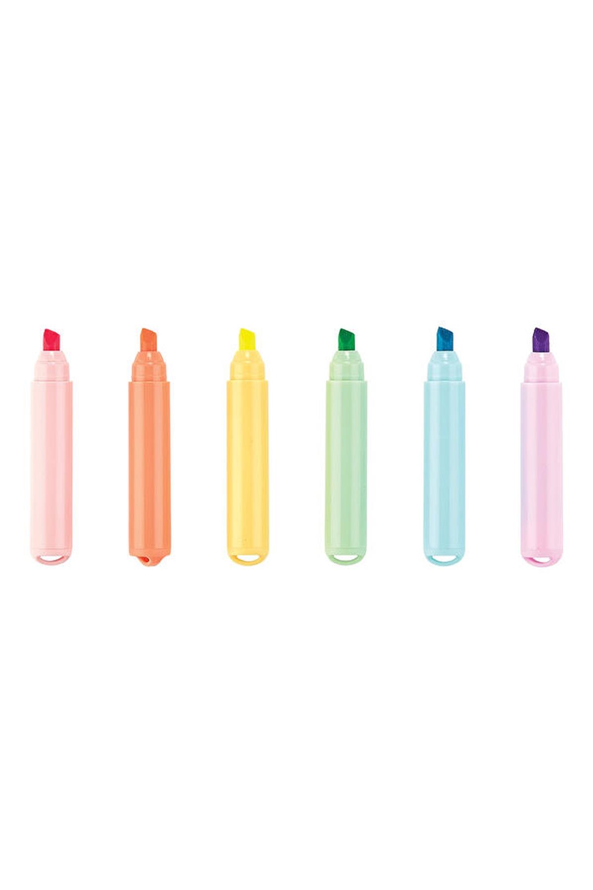 Ooly Beary Sweet Mini Kokulu 6lı Highlighter Çok Renkli