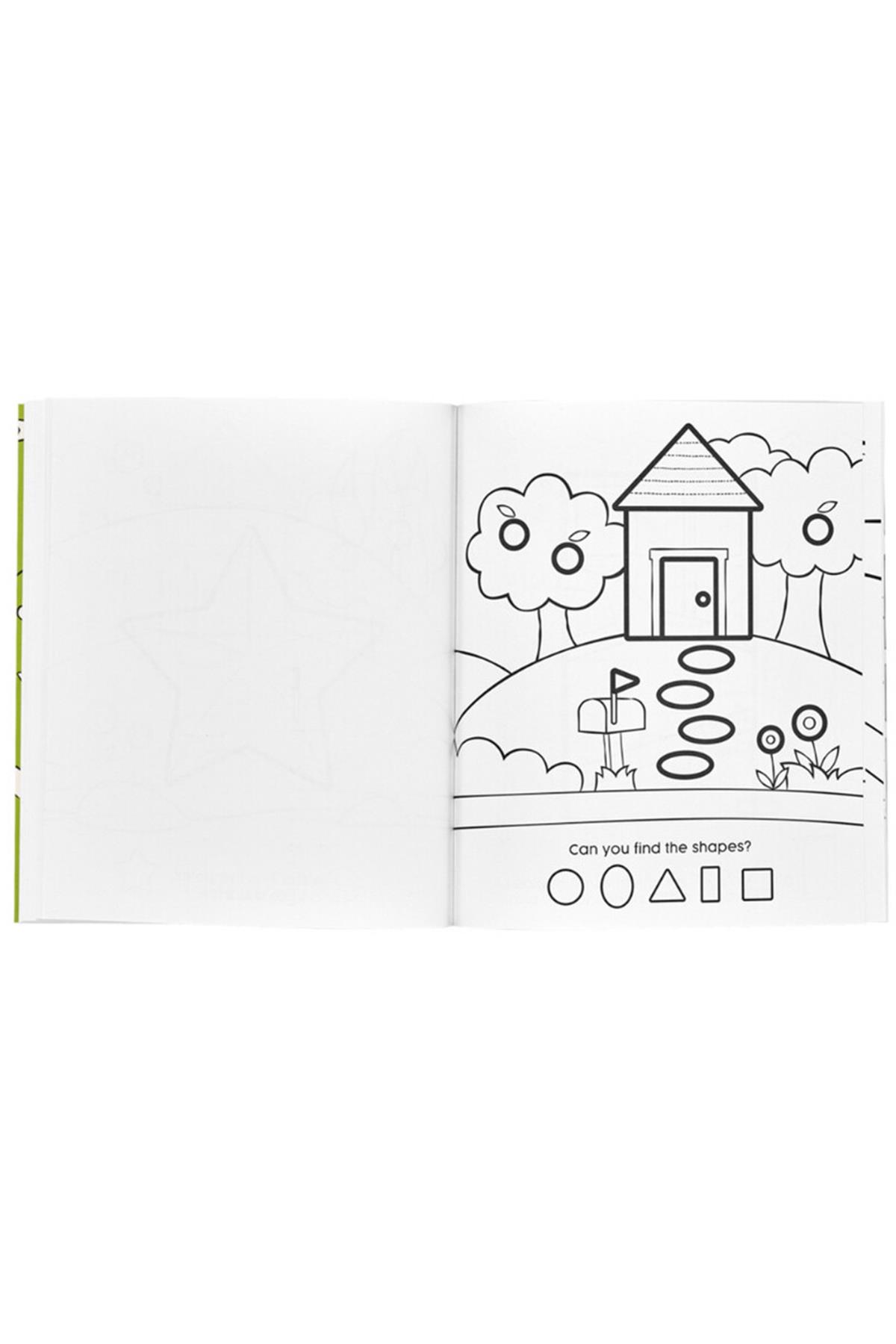 Ooly Boyama Kitabı - 123 Shapes & Numbers Çok Renkli