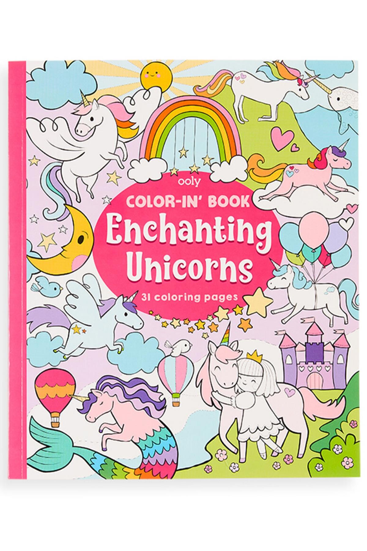 Ooly Boyama Kitabı - Enchanting Unicorns Çok Renkli
