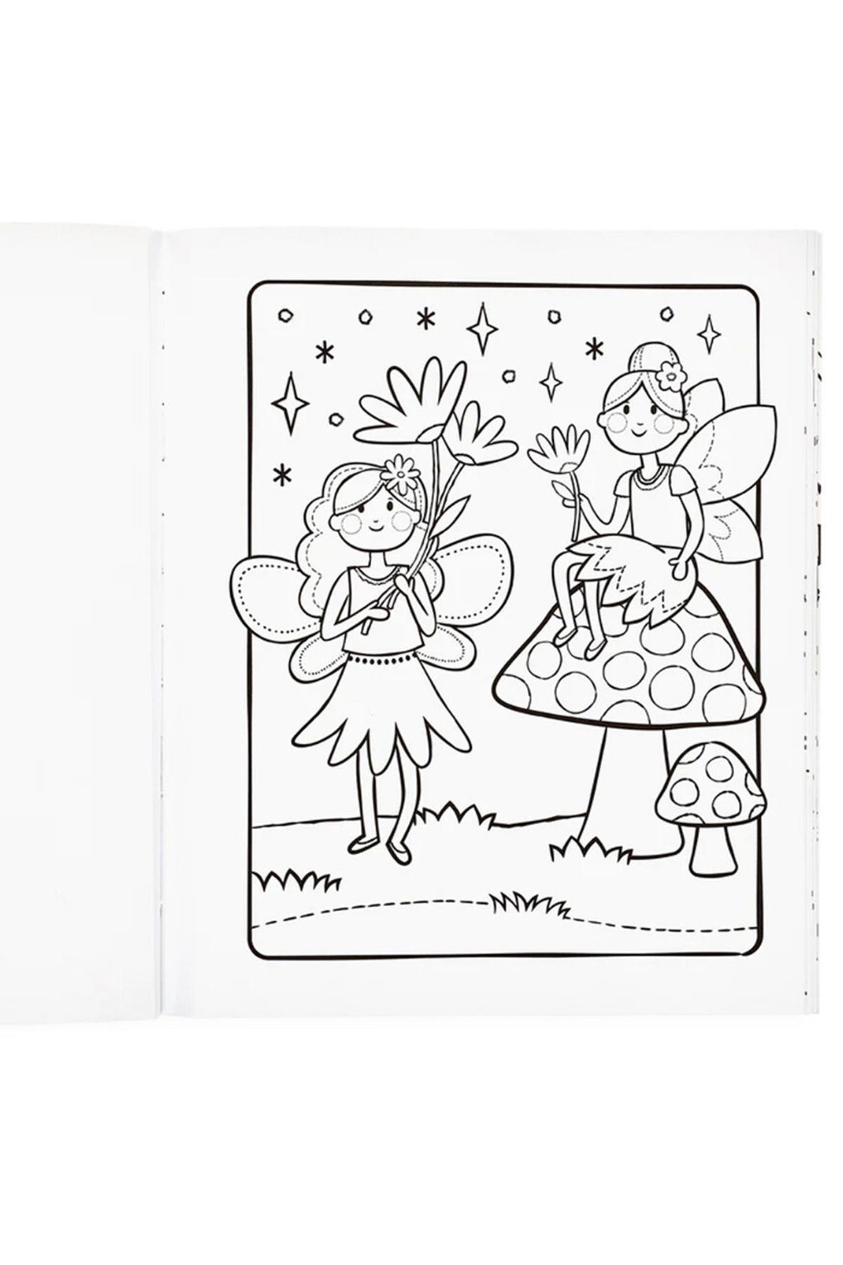 Ooly Boyama Kitabı - Princesses & Fairies Çok Renkli