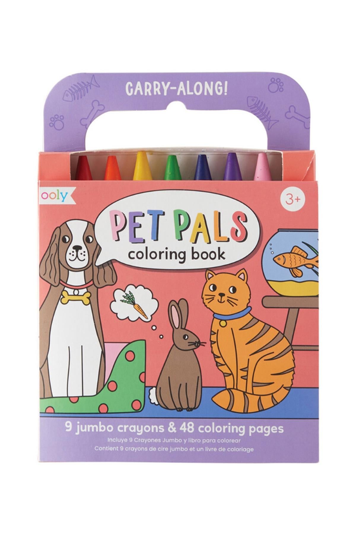 Ooly Carry Along Boyama Seti - Pet Pals Çok Renkli