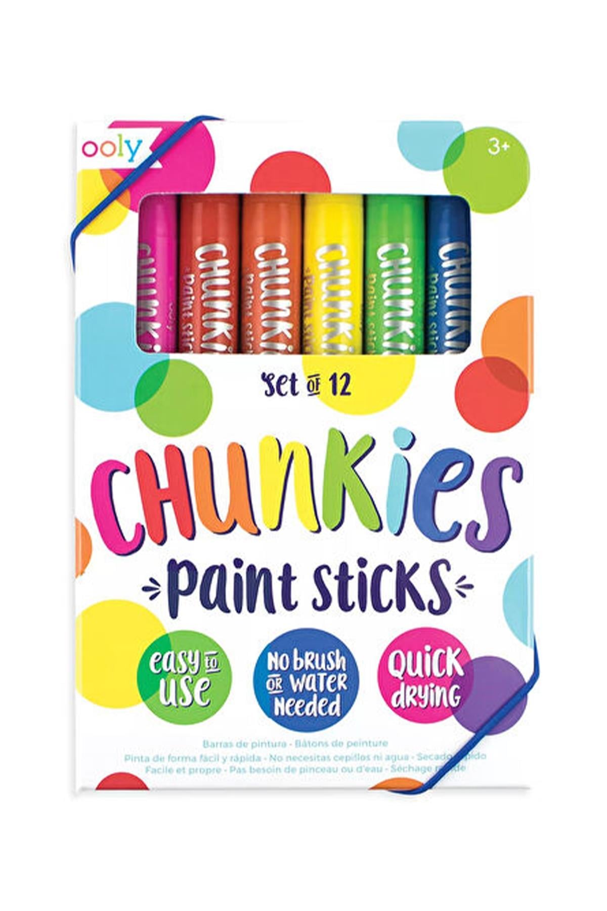 Ooly Chunkies Paint Sticks 12li Set Çok Renkli