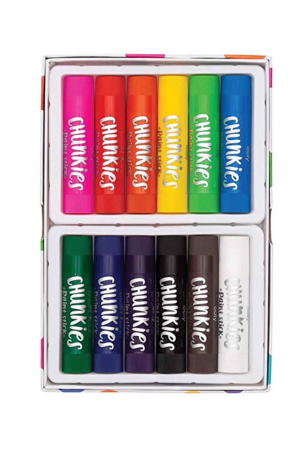 Ooly Chunkies Paint Sticks 12li Set Çok Renkli