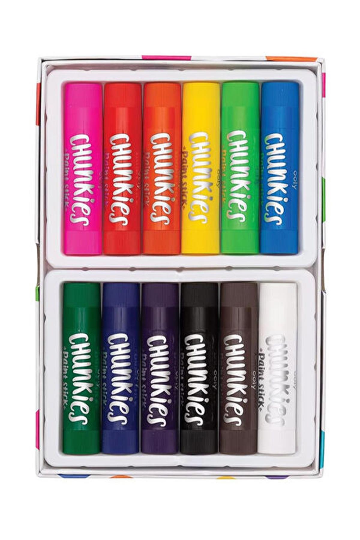 Ooly Chunkies Paint Sticks 12li Set Çok Renkli