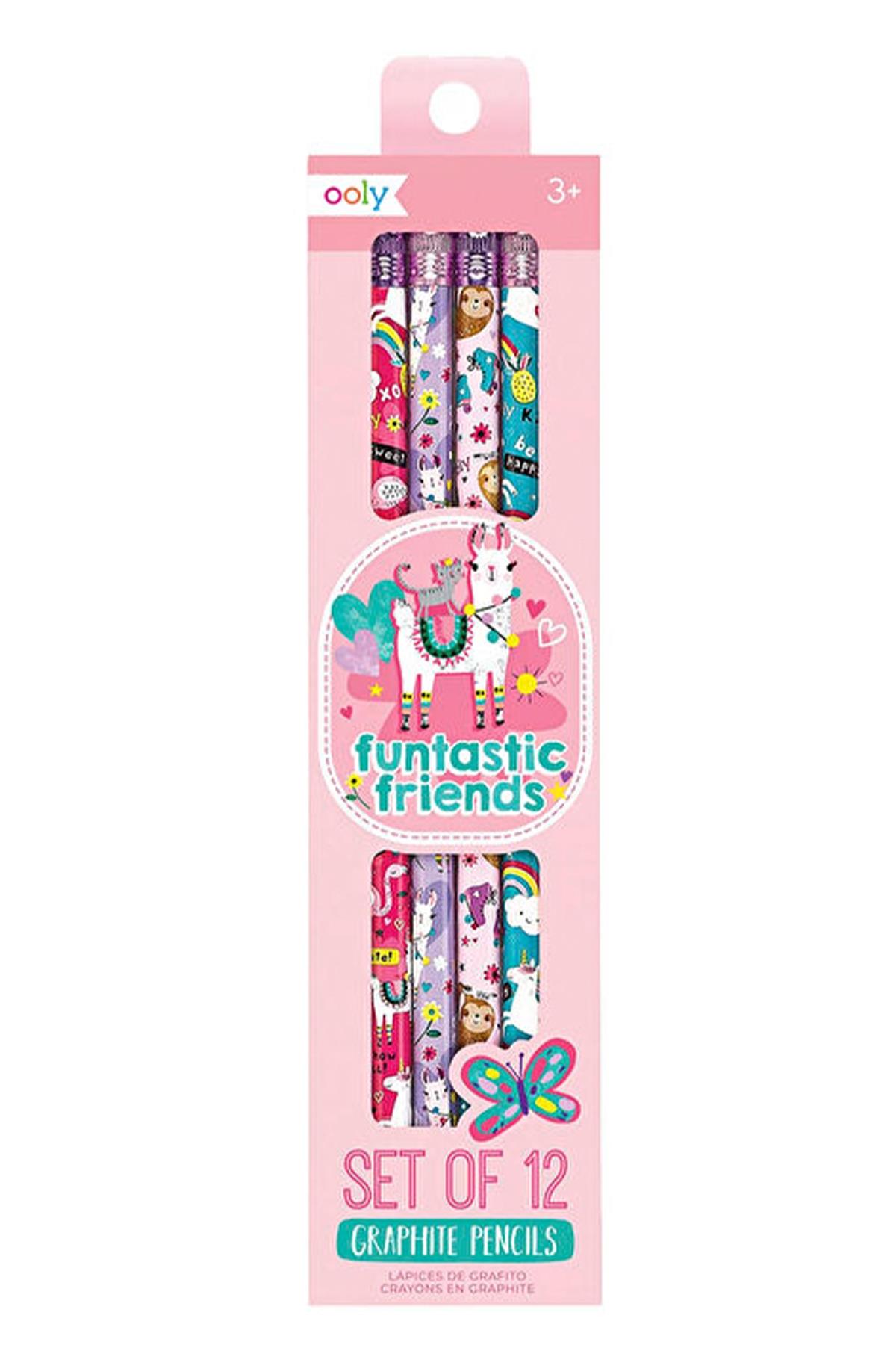 Ooly Funtastic Friends 12li Kurşun Kalem Çok Renkli