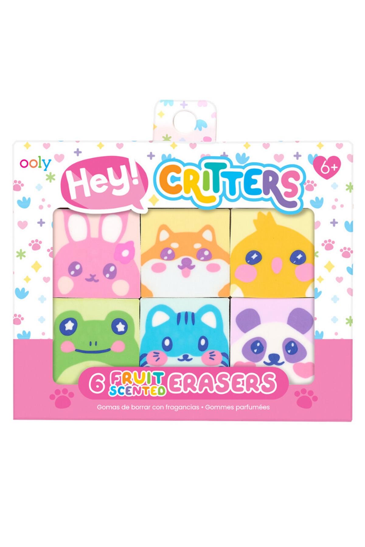 Ooly Hey Critters 6lı Silgi Seti Çok Renkli