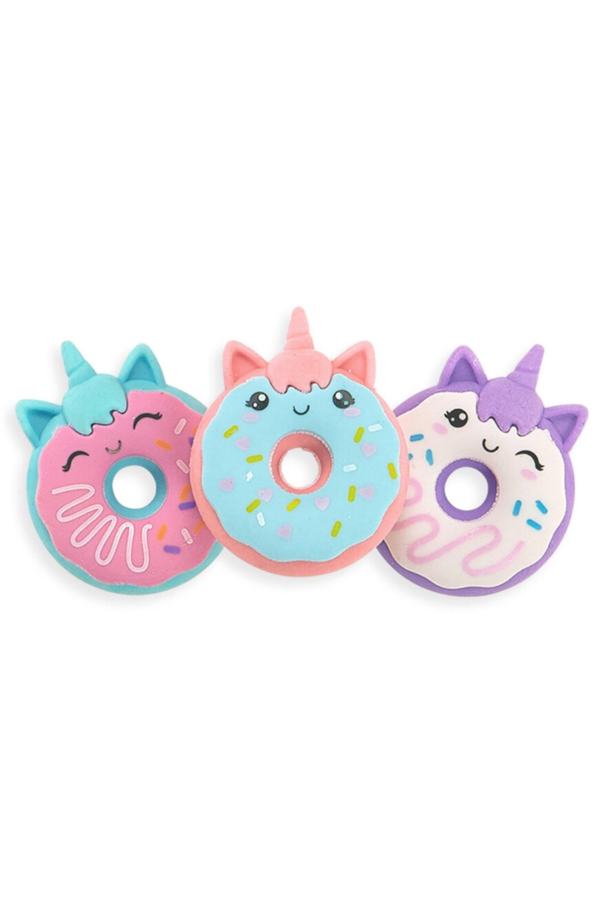Ooly Magic Bakery Unicorn Donuts 3lü Kokulu Silgi Seti Çok Renkli