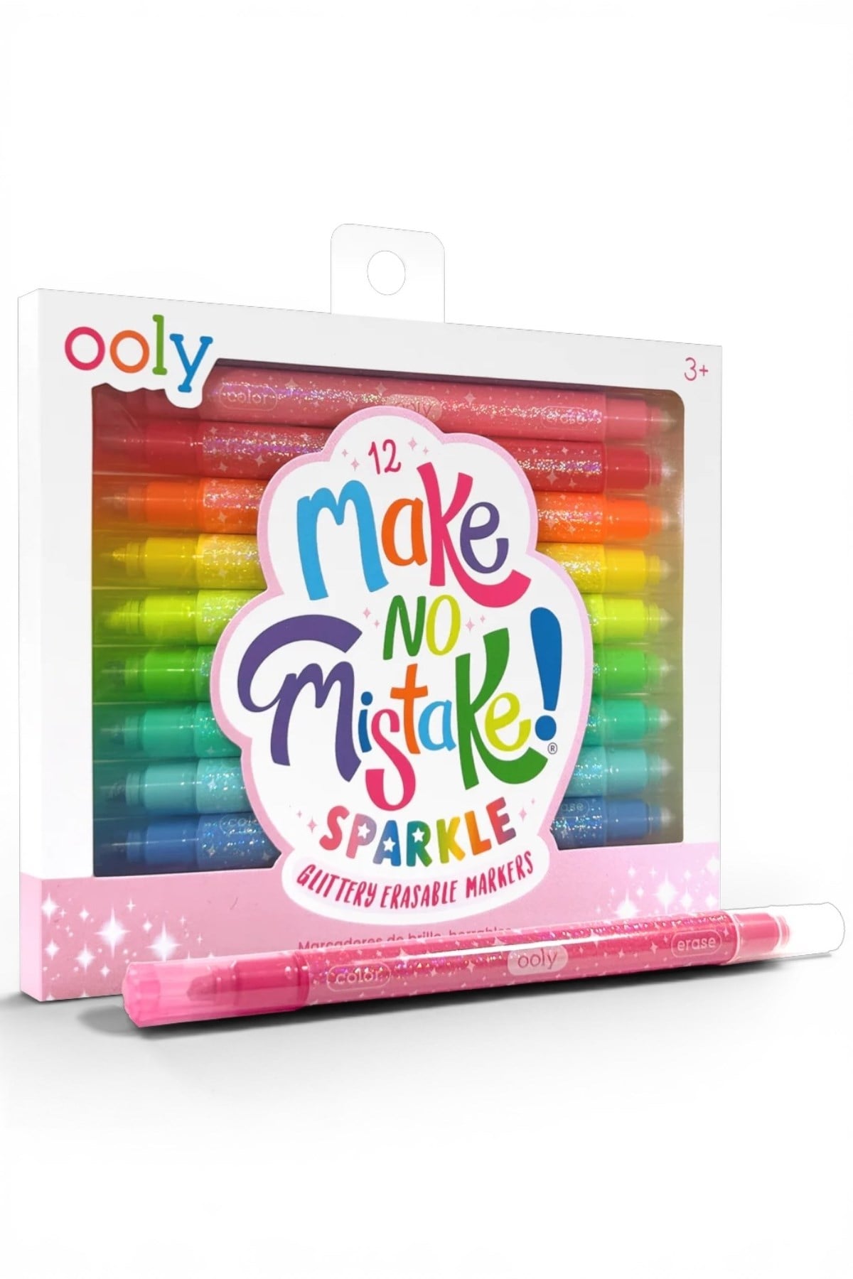 Ooly Make No Mistake Glitter Silinebilir 12li Keçeli Kalem Çok Renkli