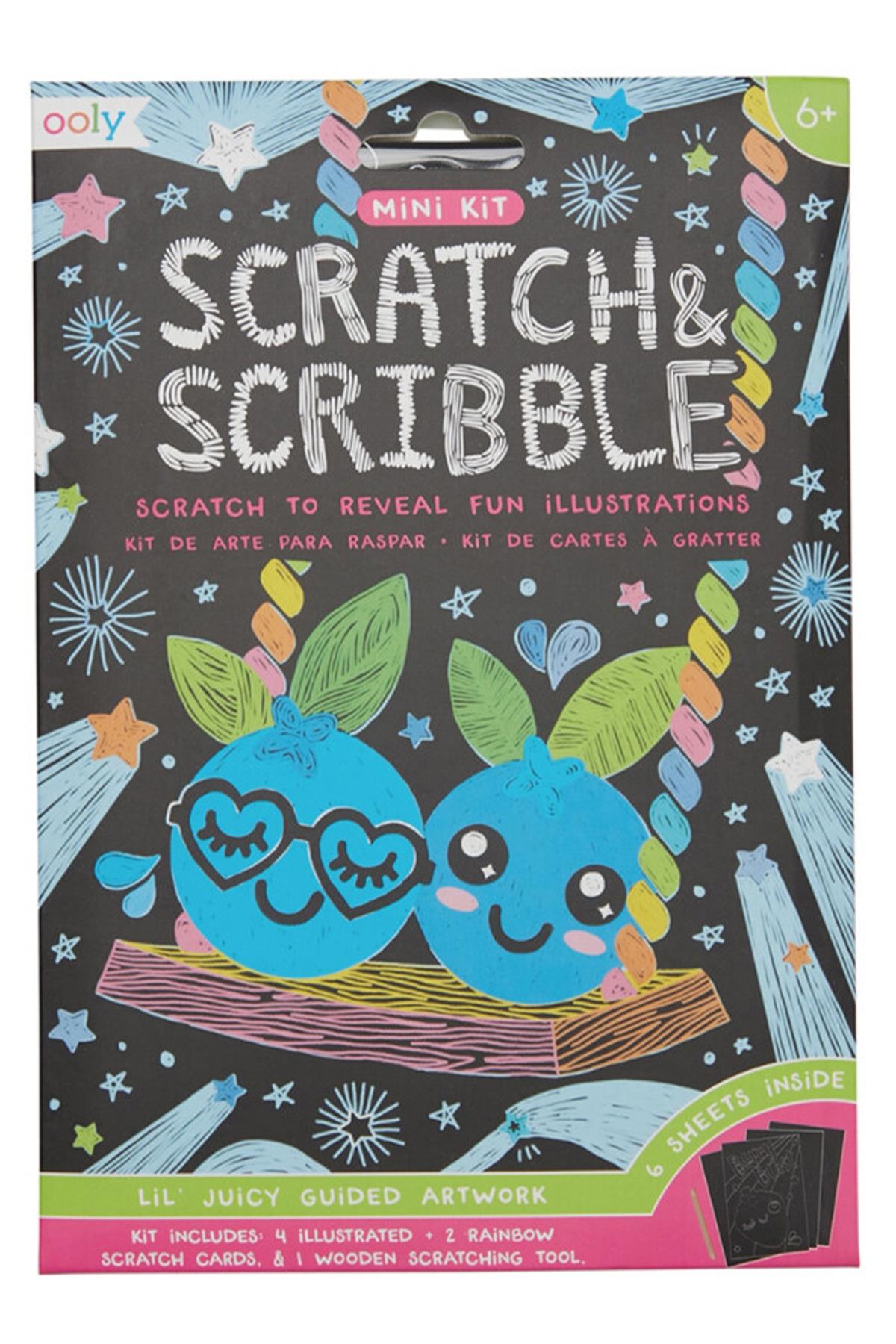 Ooly Mini Scratch & Scribble - Lil Juicy Çok Renkli