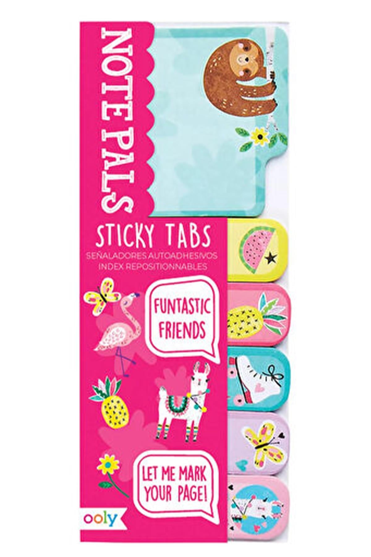 Ooly Note Pals Yapışkanlı Etiket Seti - Funtastic Friends Çok Renkli