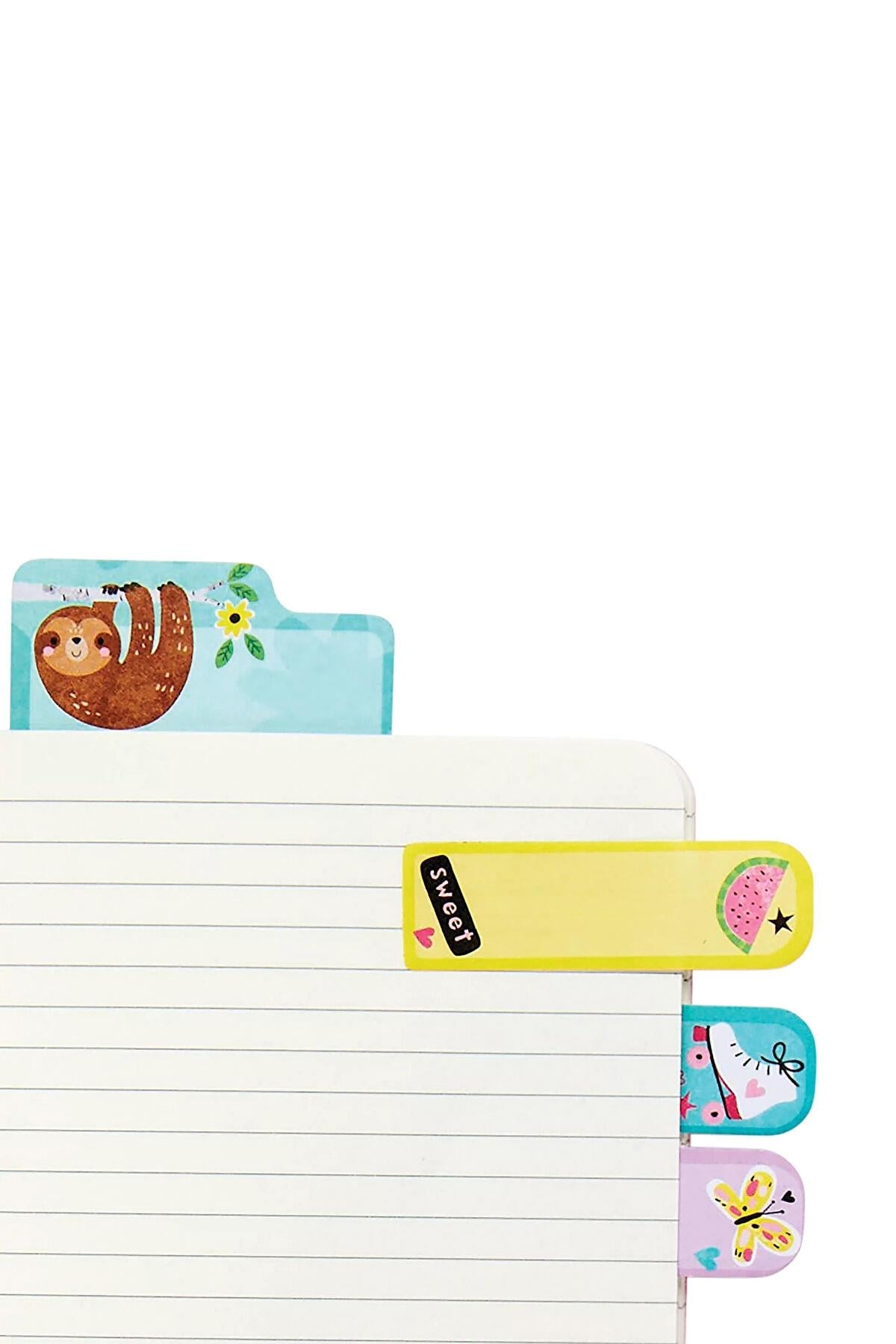 Ooly Note Pals Yapışkanlı Etiket Seti - Funtastic Friends Çok Renkli