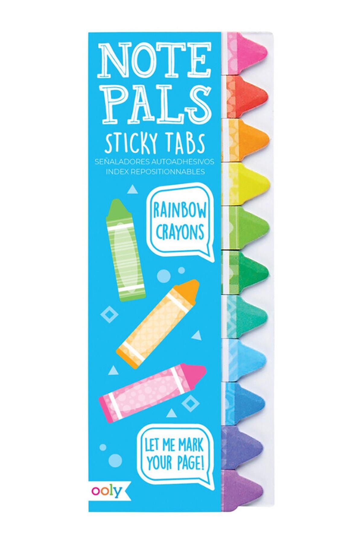 Ooly Note Pals Yapışkanlı Etiket Seti - Rainbow Crayons Çok Renkli