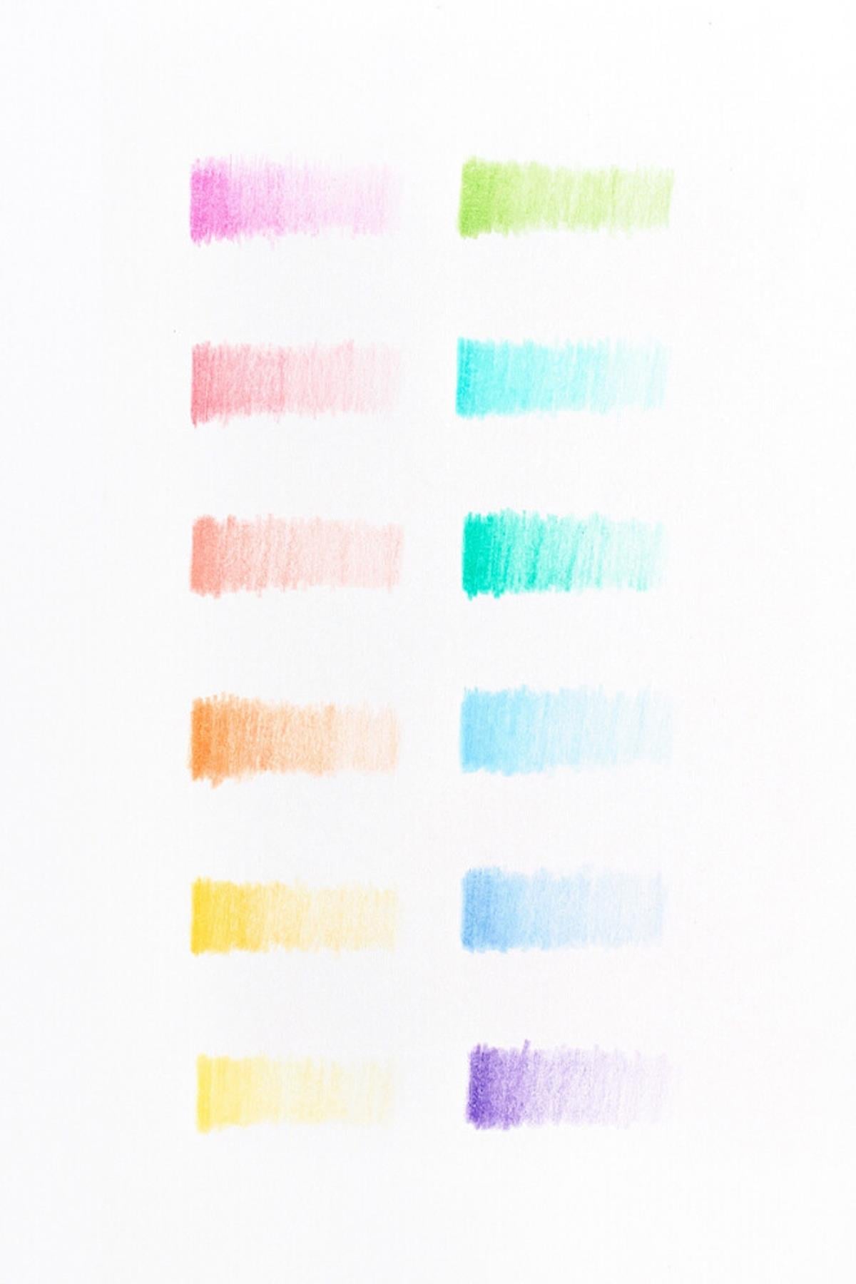 Ooly Pastel Hues 12li Kuru Boya Kalemi Çok Renkli