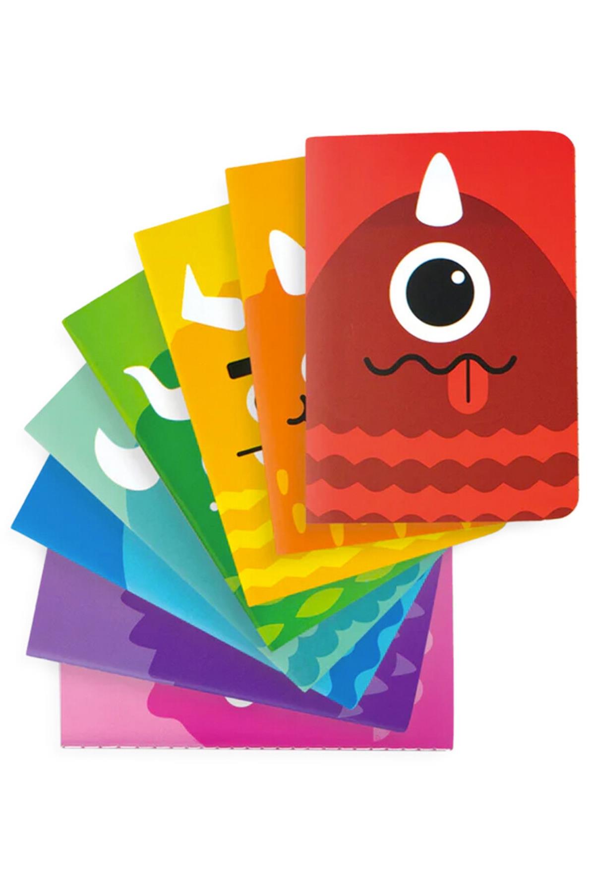 Ooly Pocket Pal Mini 8li Defter Seti - Monsters Çok Renkli