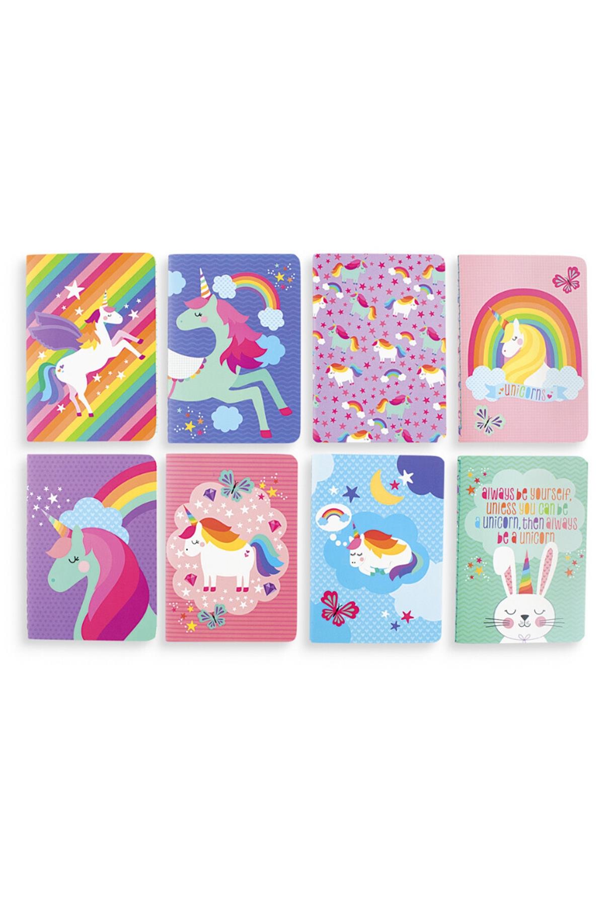 Ooly Pocket Pal Mini 8li Defter Seti - Unique Unicorns Çok Renkli