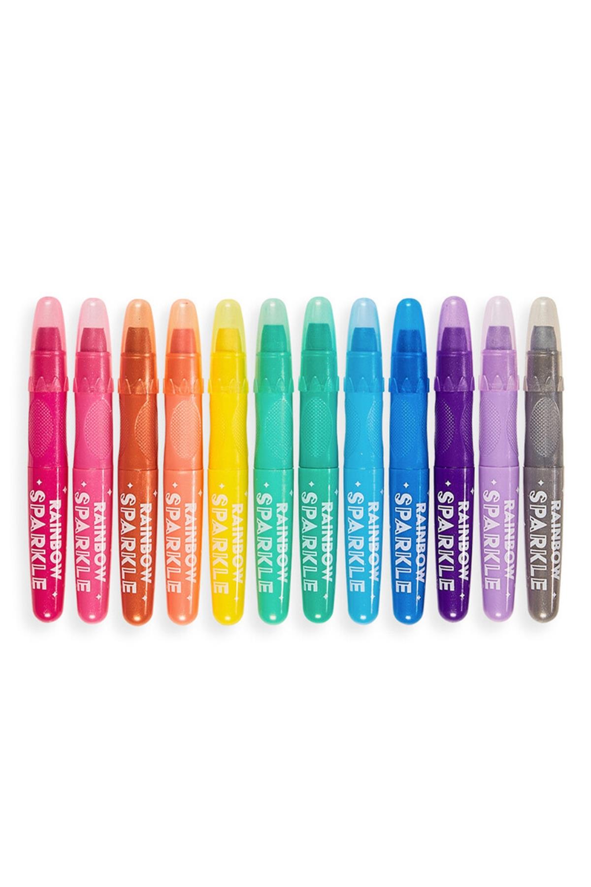 Ooly Rainbow Sparkle Sulu Boya Efektli 12li Jel Boya Çok Renkli