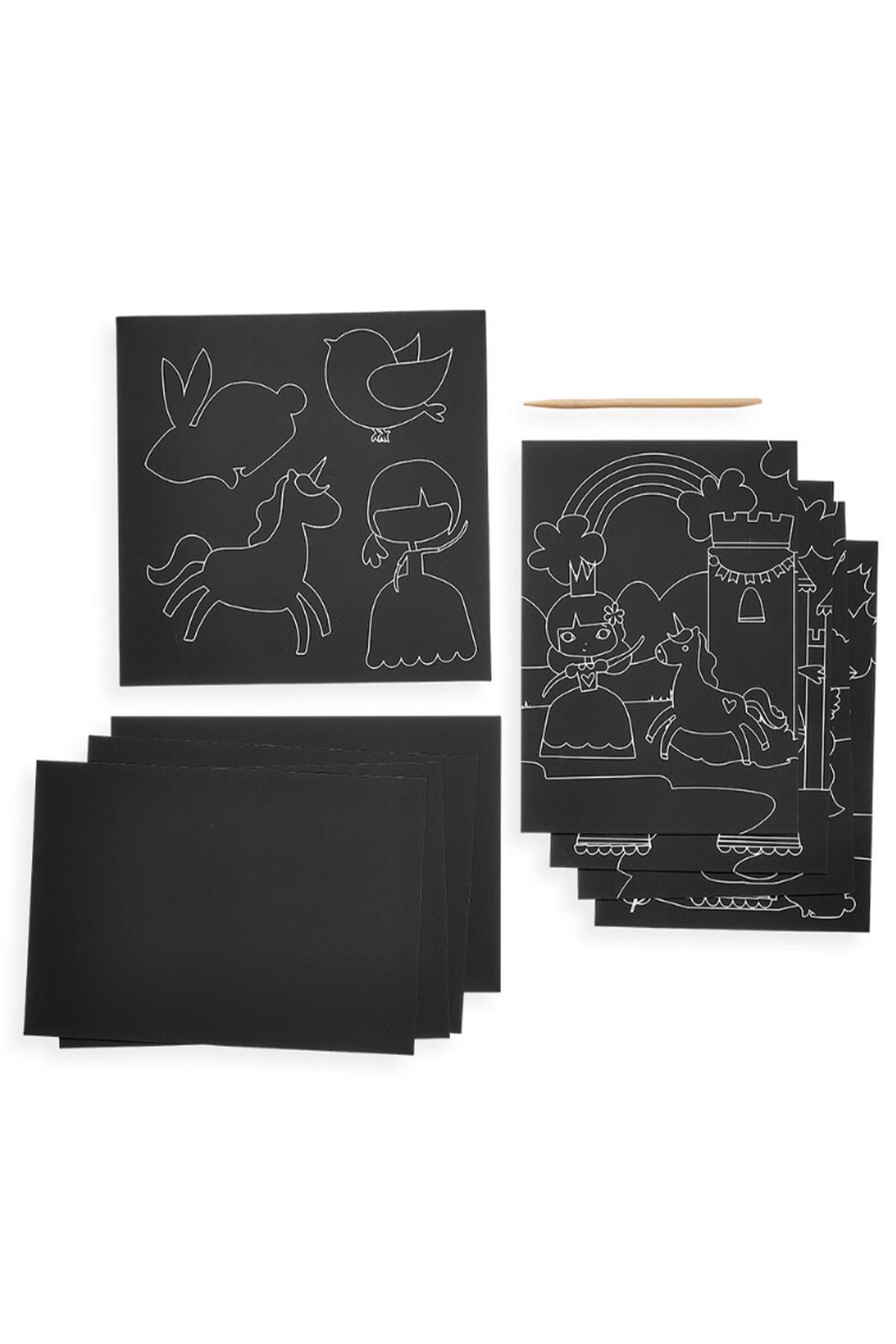 Ooly Scratch & Scribble - Princess Garden Çok Renkli
