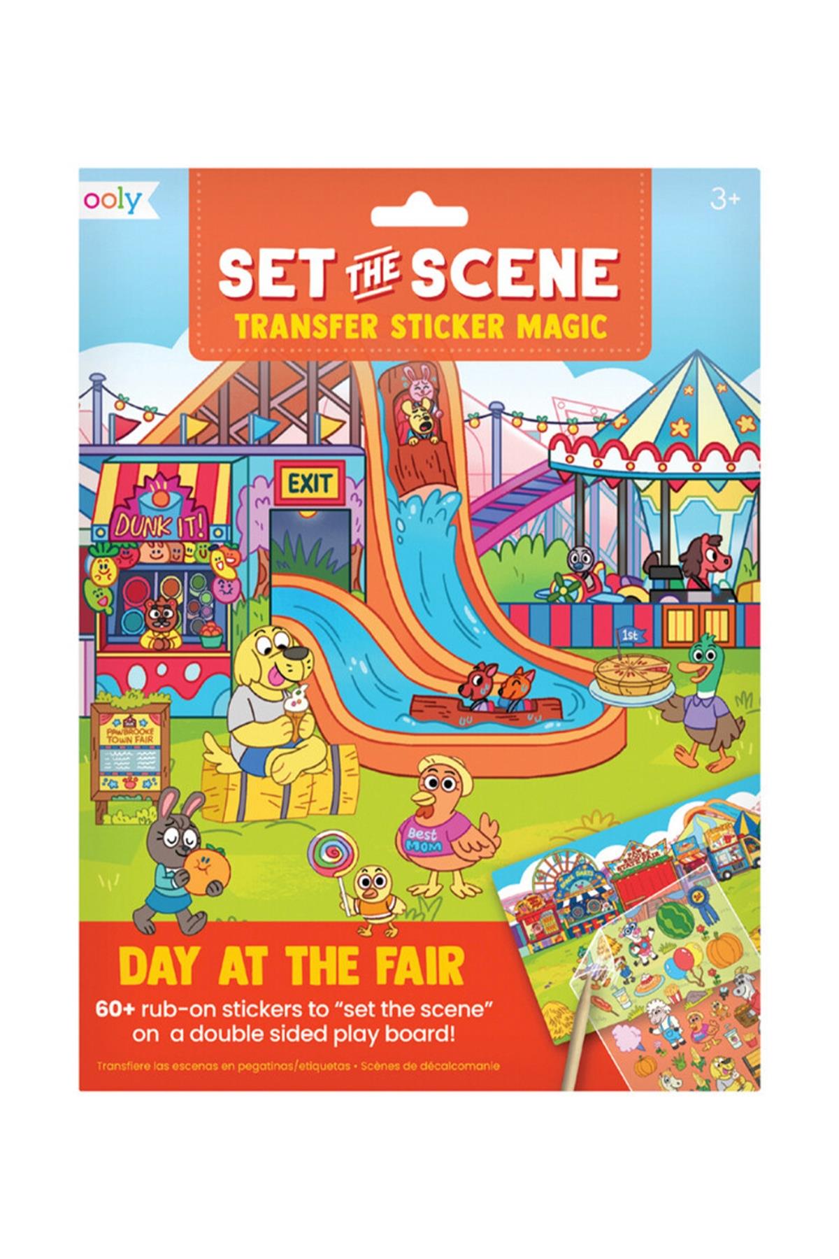 Ooly Set The Scene Transfer Çıkartma Seti - Day At The Fair Çok Renkli