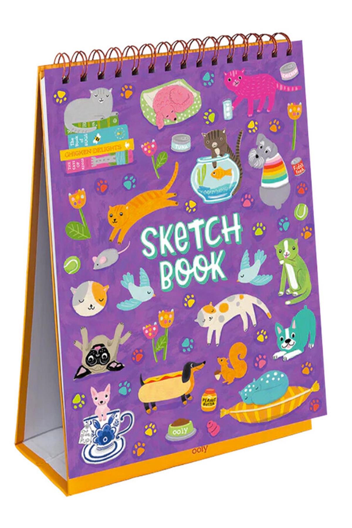Ooly Sketch & Show Dik Duran Telli Resim Defteri - Pets At Play Çok Renkli