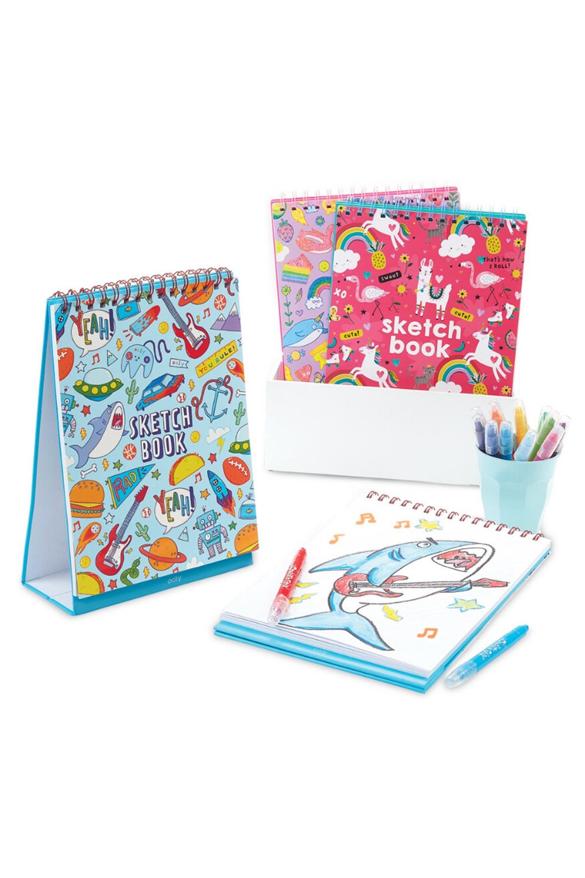 Ooly Sketch & Show Dik Duran Telli Resim Defteri - Awesome Doodles Çok Renkli