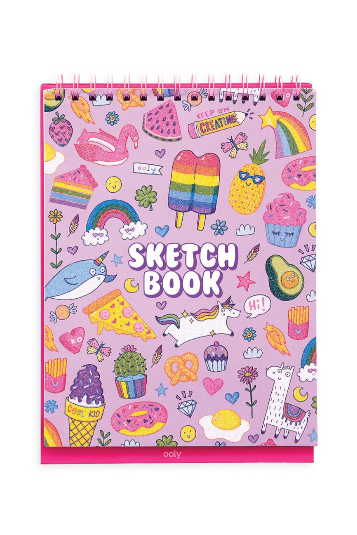 Ooly Sketch & Show Dik Duran Telli Resim Defteri - Cute Doodle World Çok Renkli