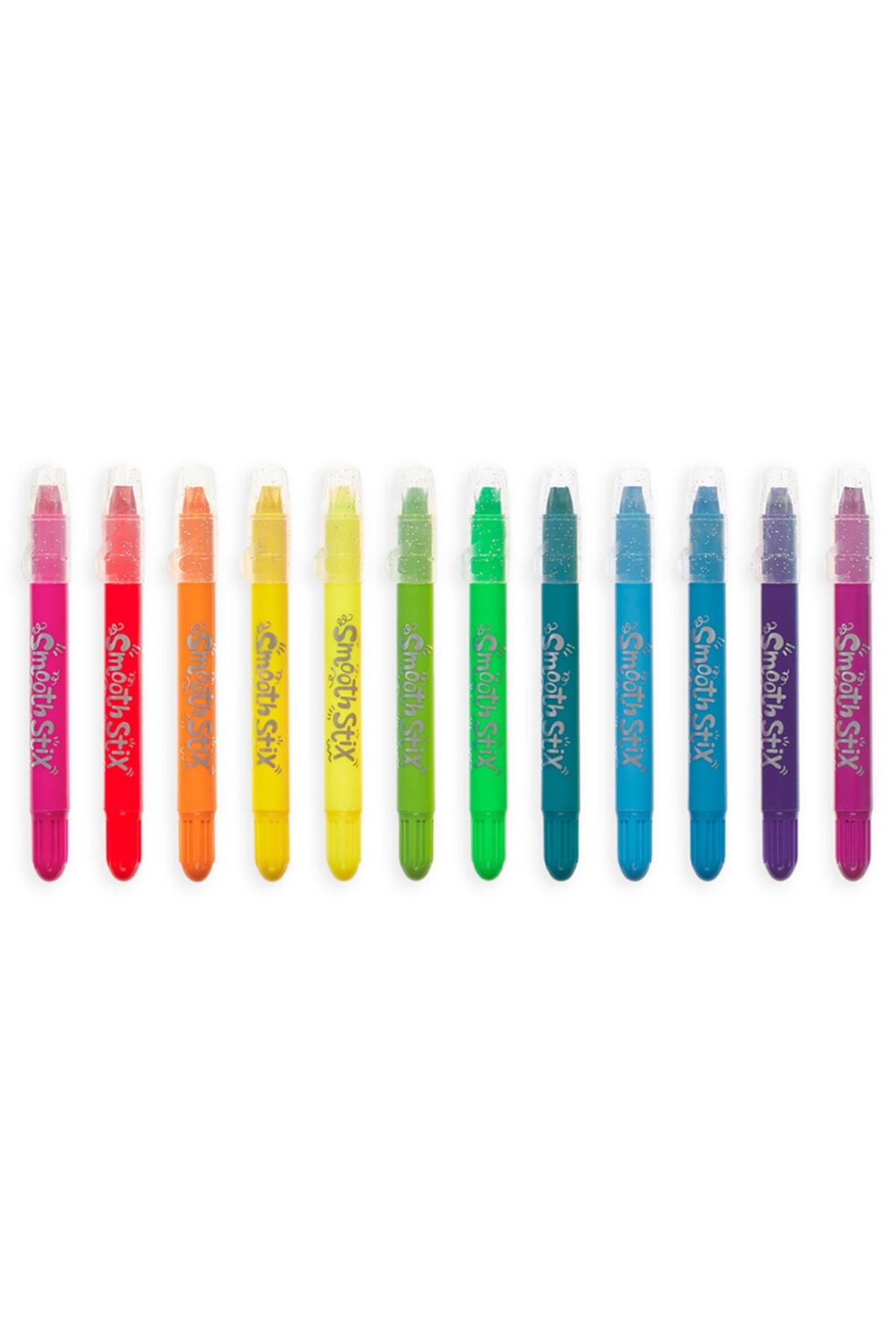 Ooly Smooth Stix Sulu Boya Efektli 24lü Jel Boya Kalemi Çok Renkli