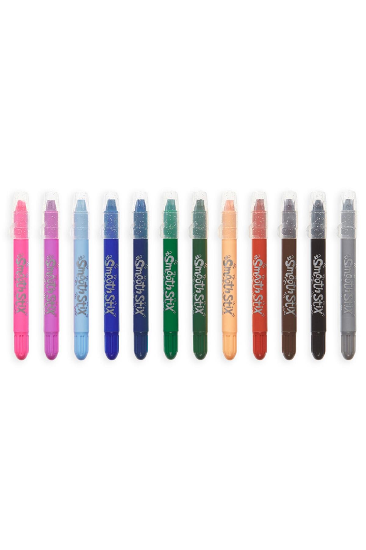 Ooly Smooth Stix Sulu Boya Efektli 24lü Jel Boya Kalemi Çok Renkli