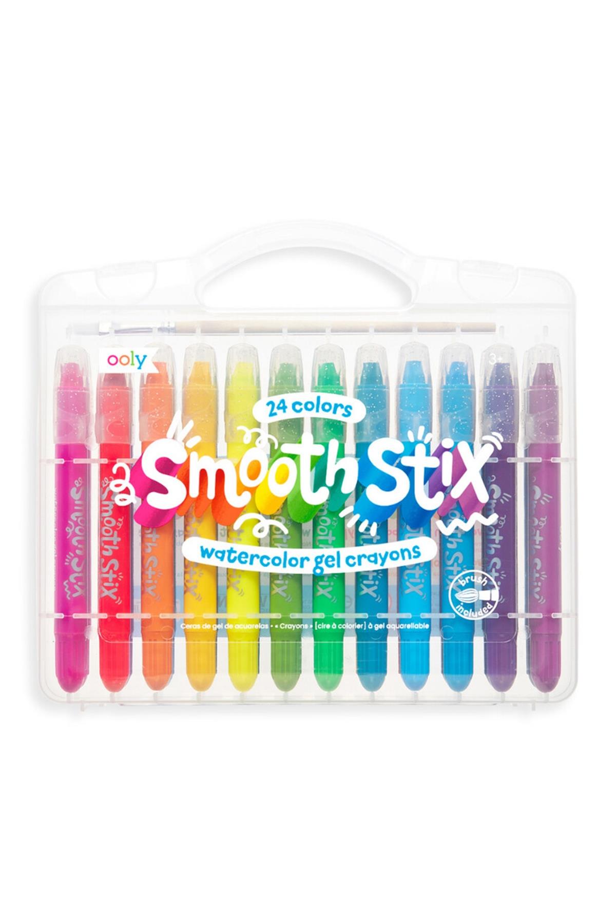 Ooly Smooth Stix Sulu Boya Efektli 24lü Jel Boya Kalemi Çok Renkli