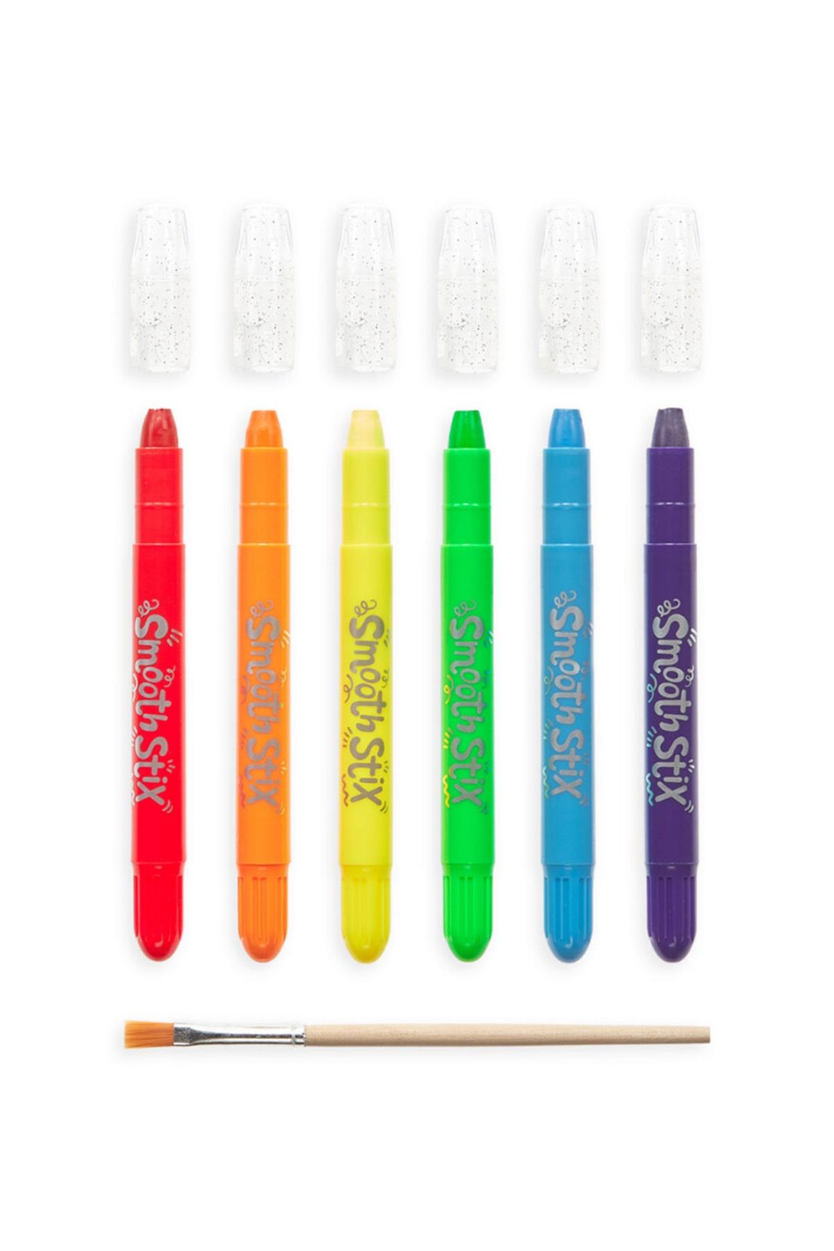 Ooly Smooth Stix Sulu Boya Efektli 6lı Jel Boya Kalemi Çok Renkli