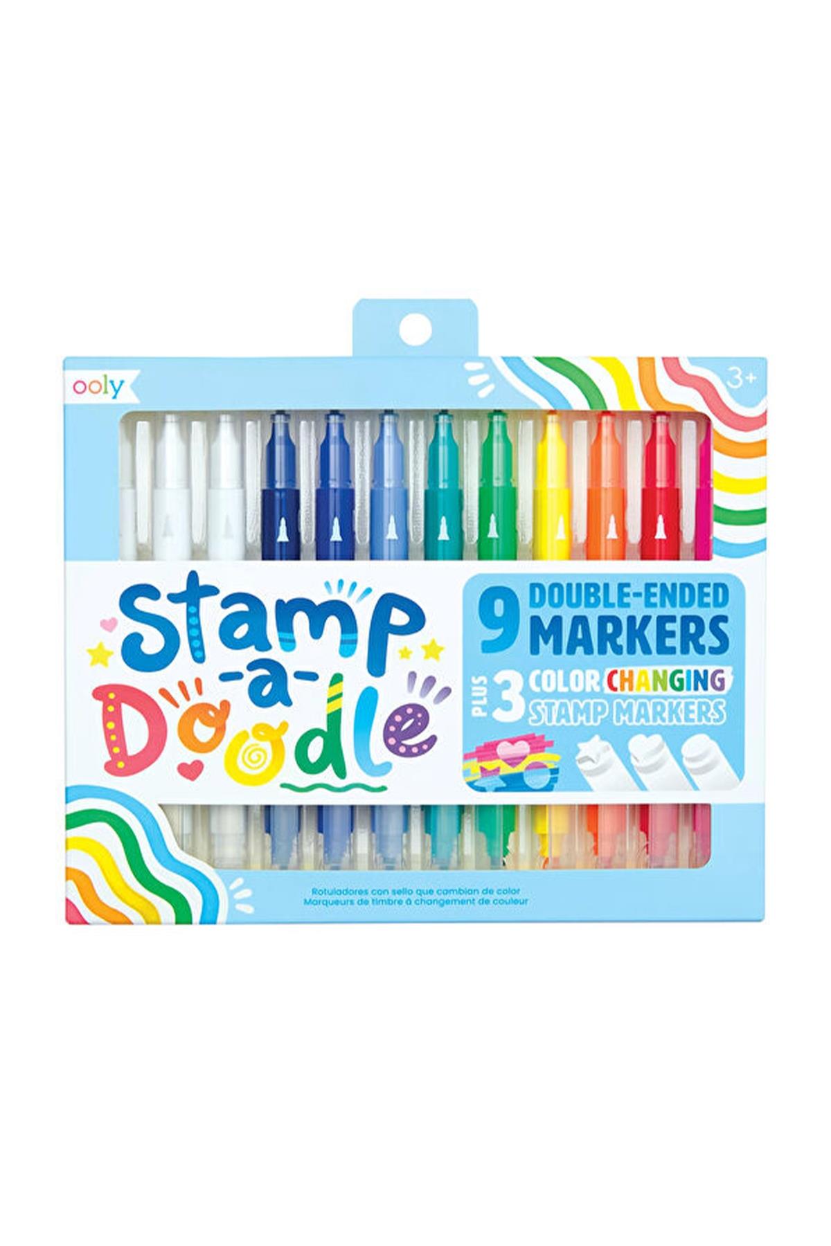 Ooly Stamp A Doodle Çift Uçlu 12li Keçeli Kalem Çok Renkli