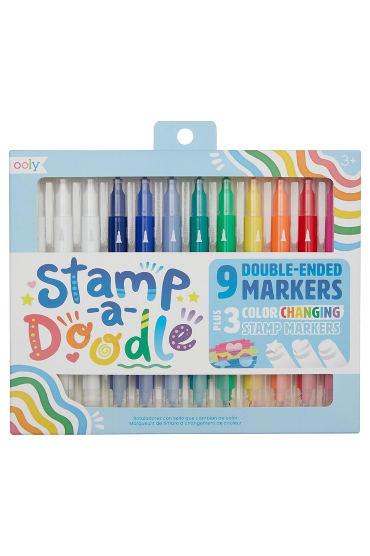 Ooly Stamp A Doodle Çift Uçlu 12li Keçeli Kalem Çok Renkli