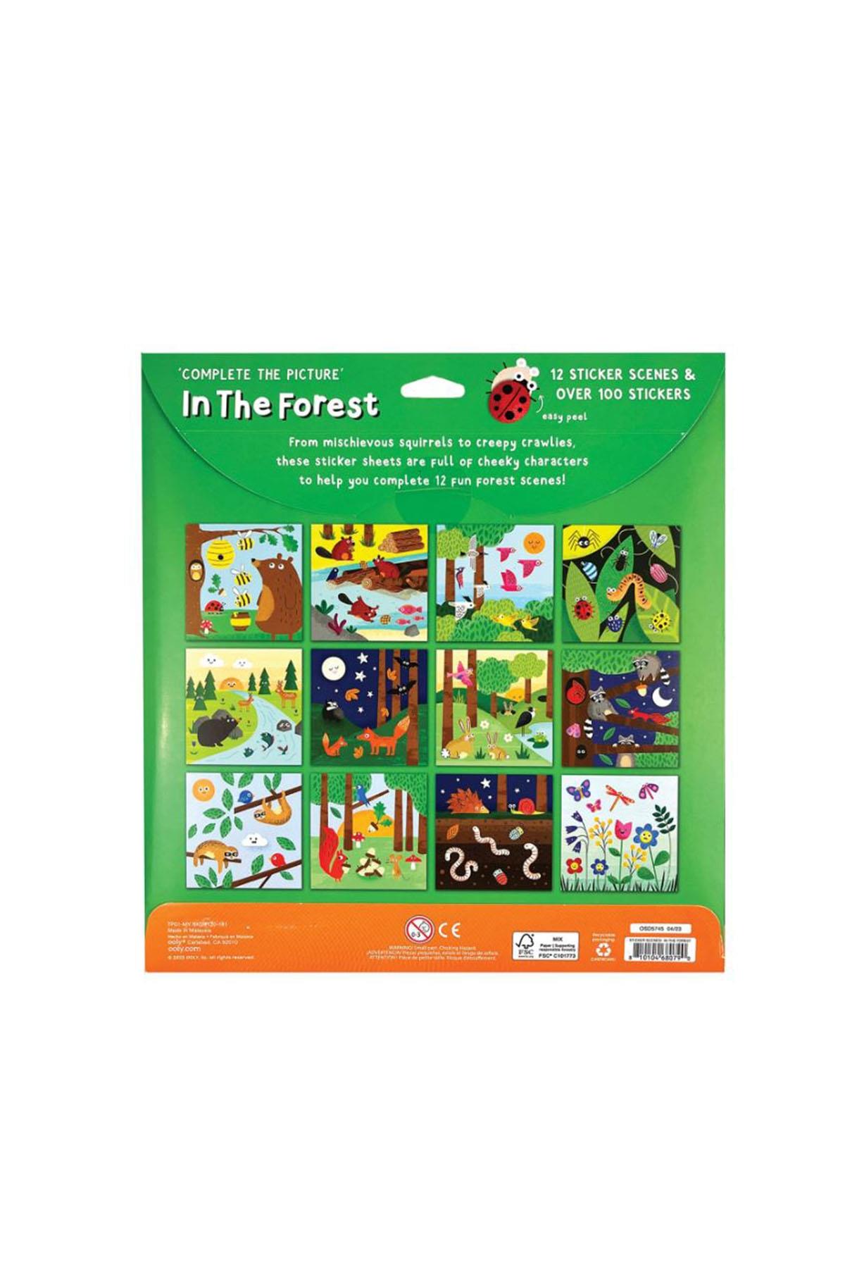 Ooly Sticker Scenes Çıkartma Sahnesi - In the Forest Çok Renkli