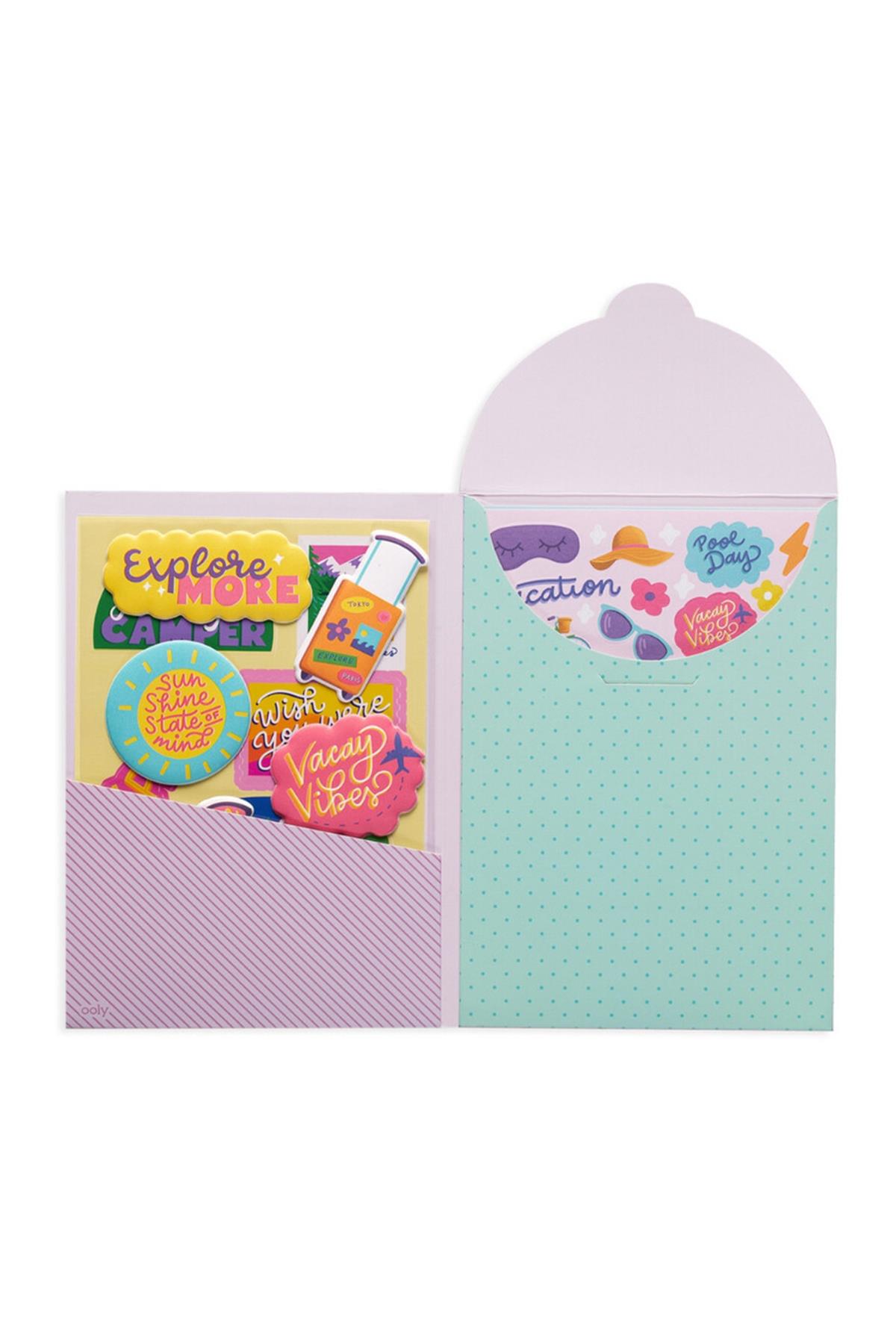 Ooly Sticker Stash Çıkartma Seti - Wanderlust Çok Renkli
