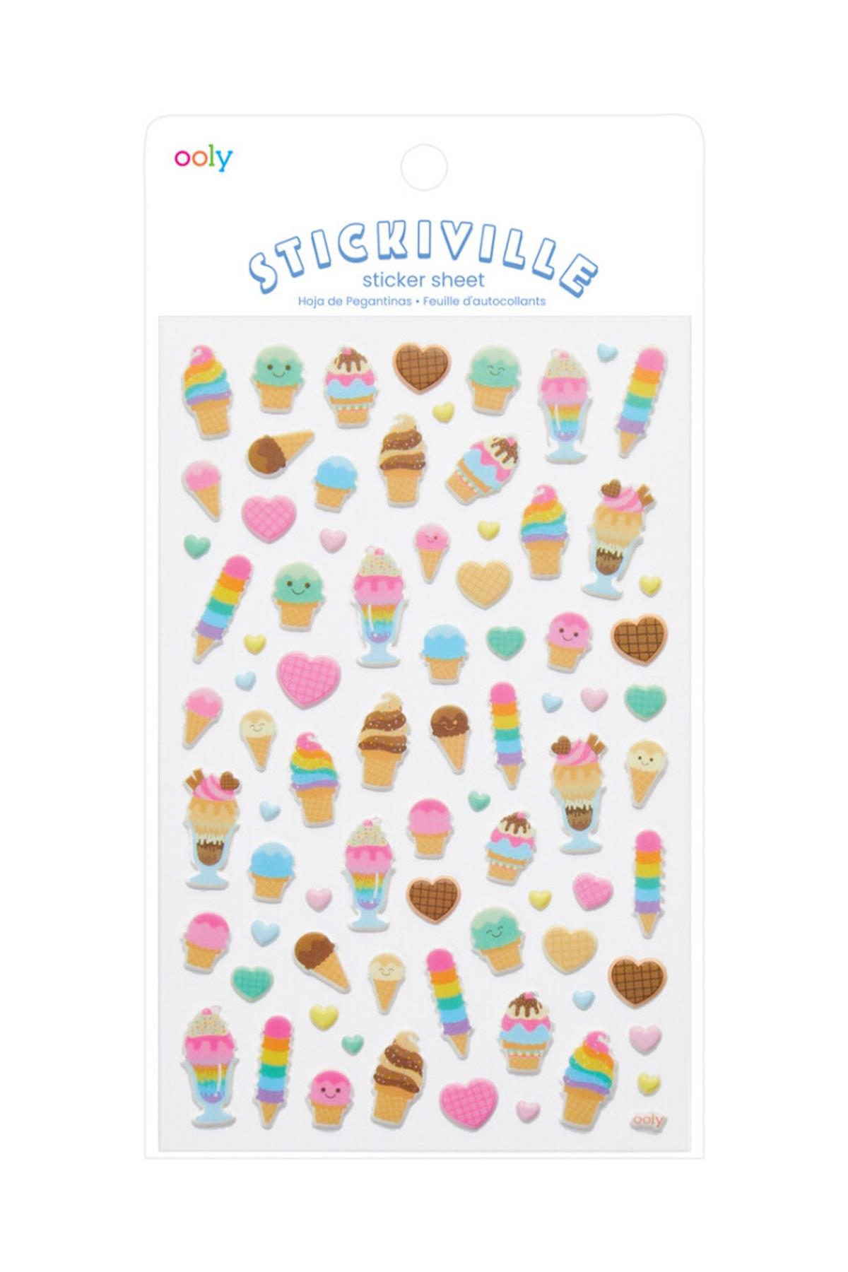 Ooly Stickiville Çıkartmalar - Ice Cream Dream Çok Renkli