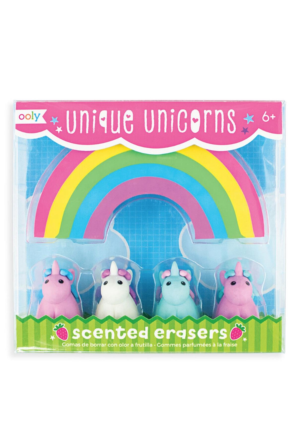 Ooly Unique Unicorn Silgi Seti - Çilek Kokulu Çok Renkli