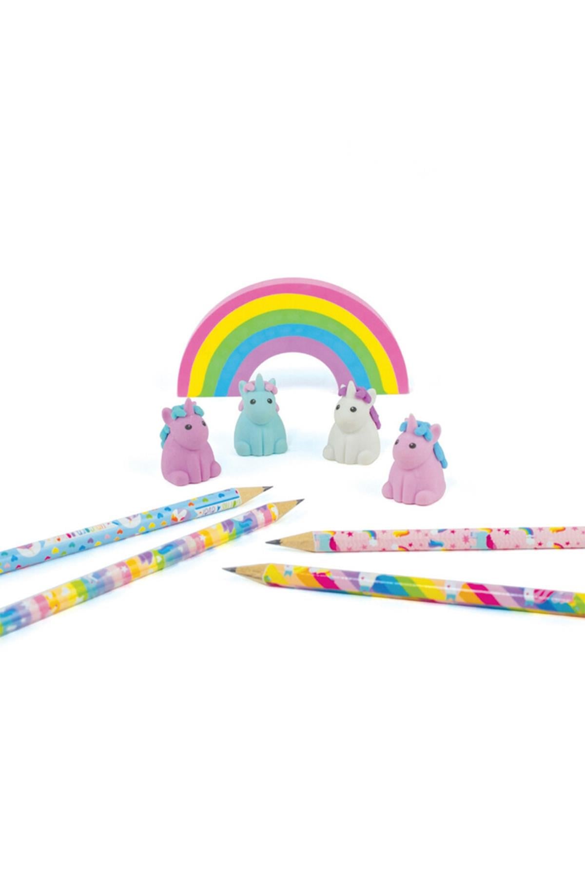 Ooly Unique Unicorn Silgi Seti - Çilek Kokulu Çok Renkli