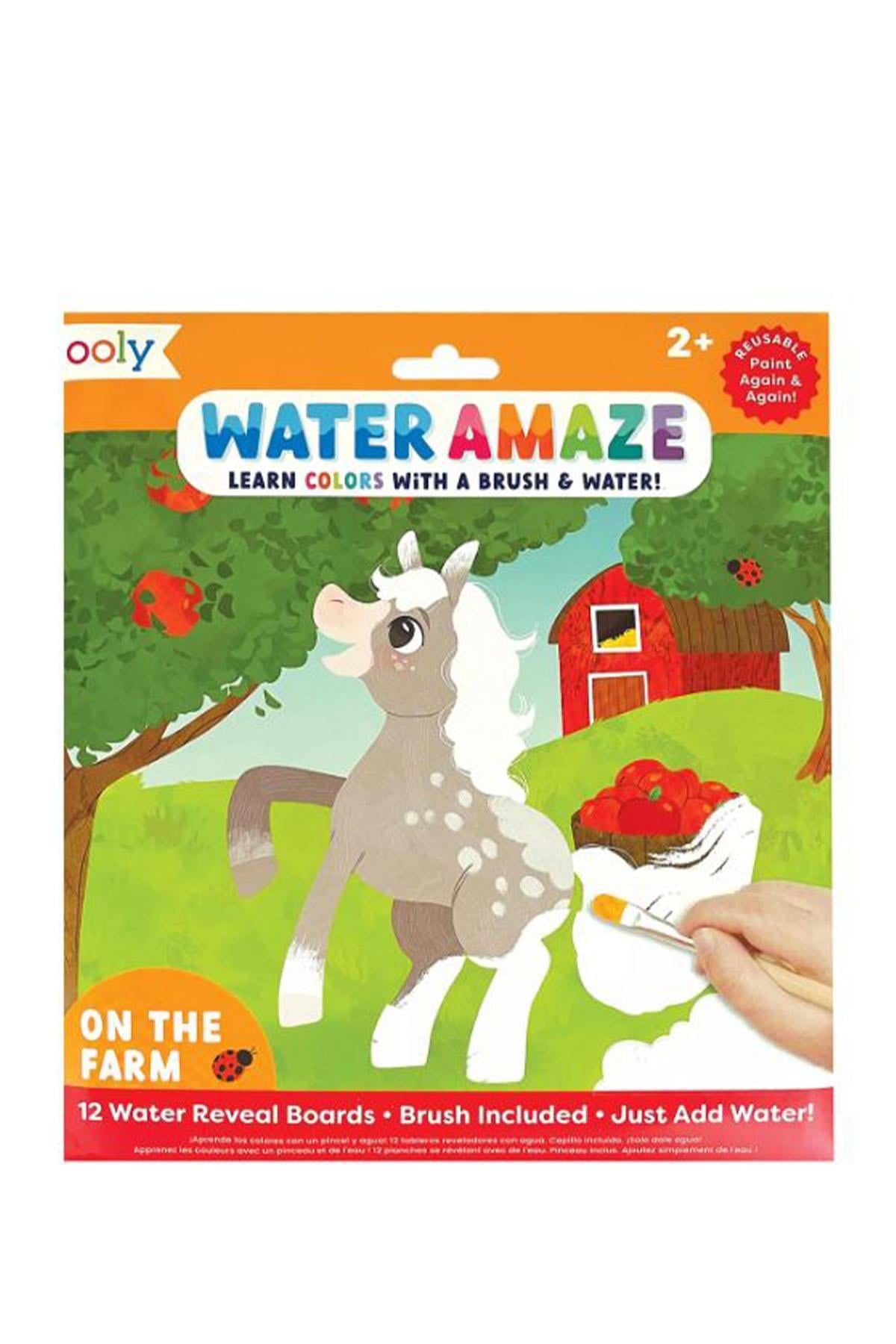 Ooly Water Amaze Boyama Seti - On The Farm Çok Renkli
