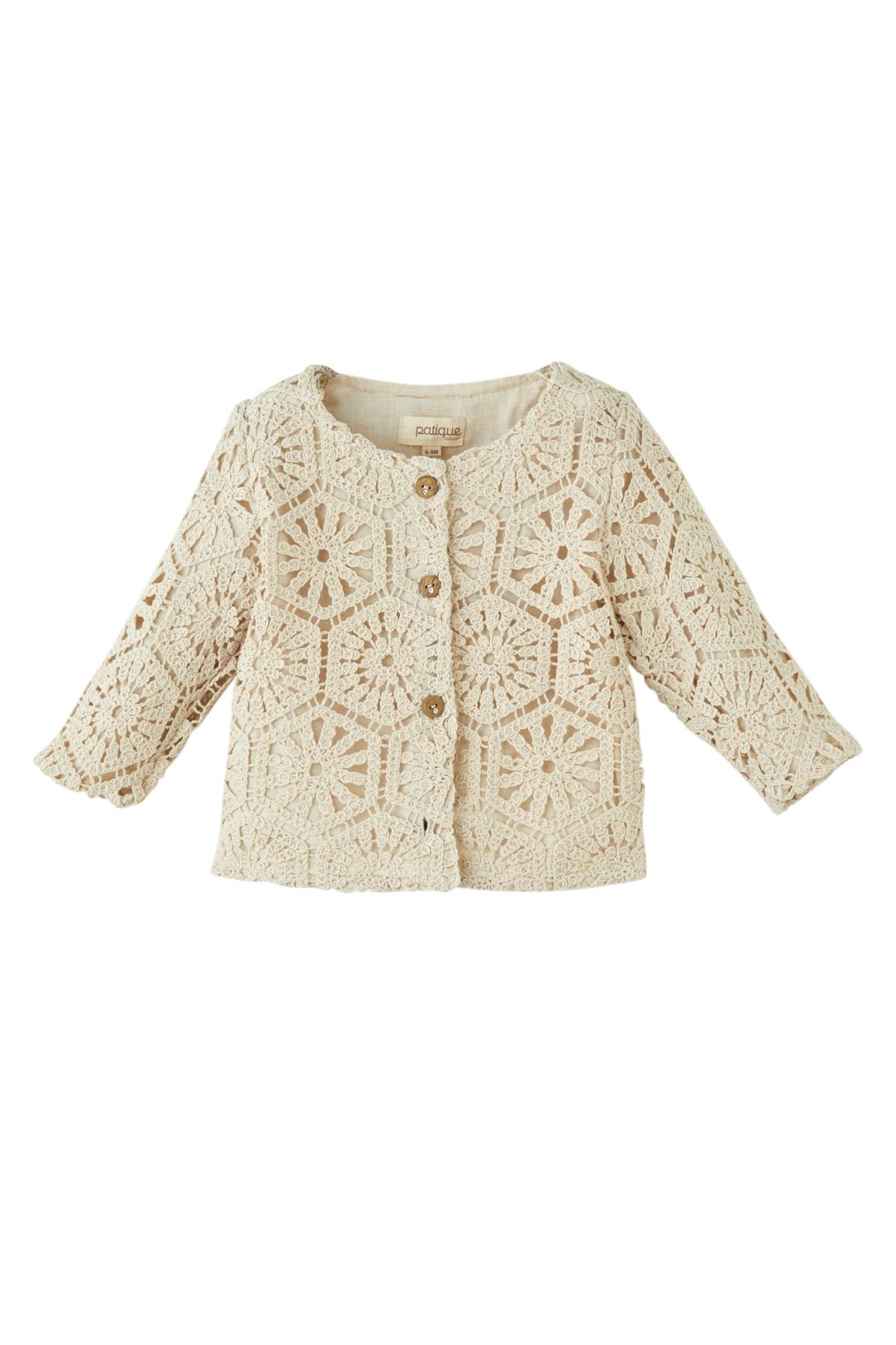 Patique / Boho Raw Hırka Keten Elbise 2LiTakım Krem