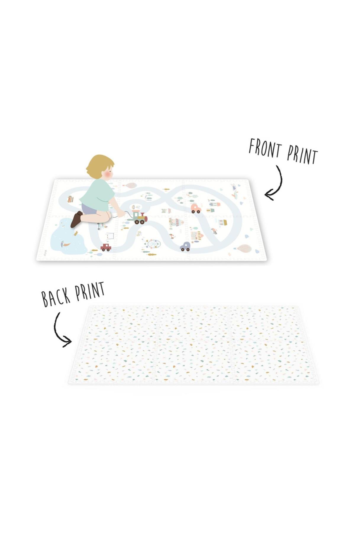Play Go / Eevaa Puzzle Oyun Matı, Village / Terazzo Std