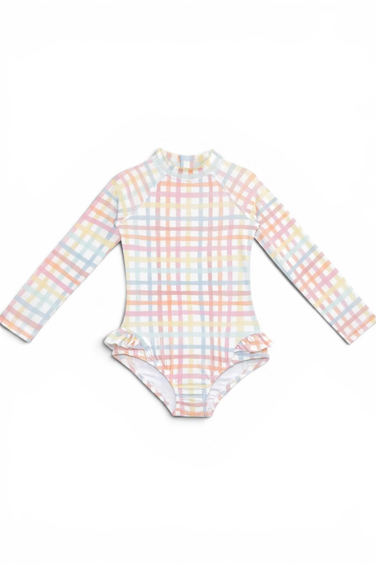 Sand Mother Swimsuit - Rainbow Gingham Çok Renkli