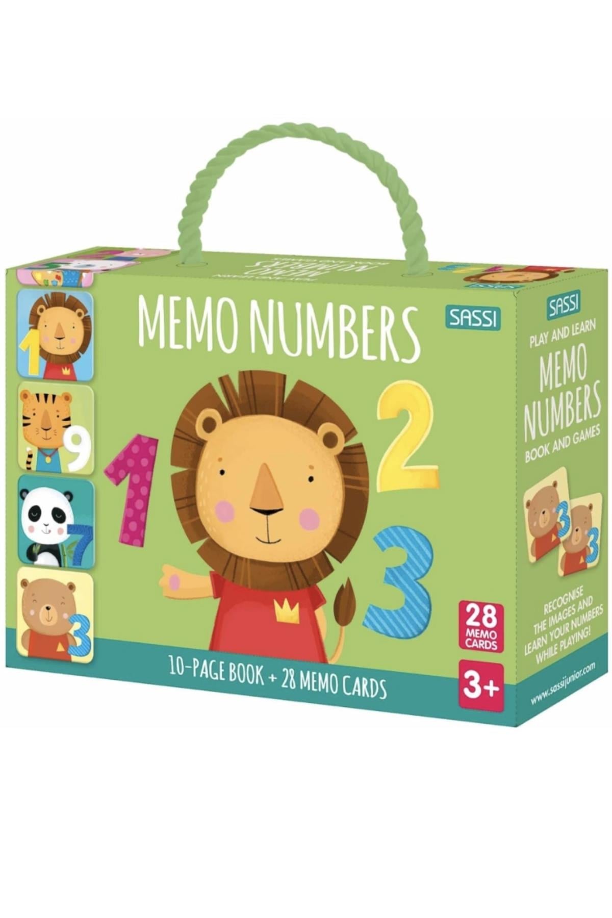 Sassi /PLAY AND LEARN - MEMO NUMBERS Çok Renkli