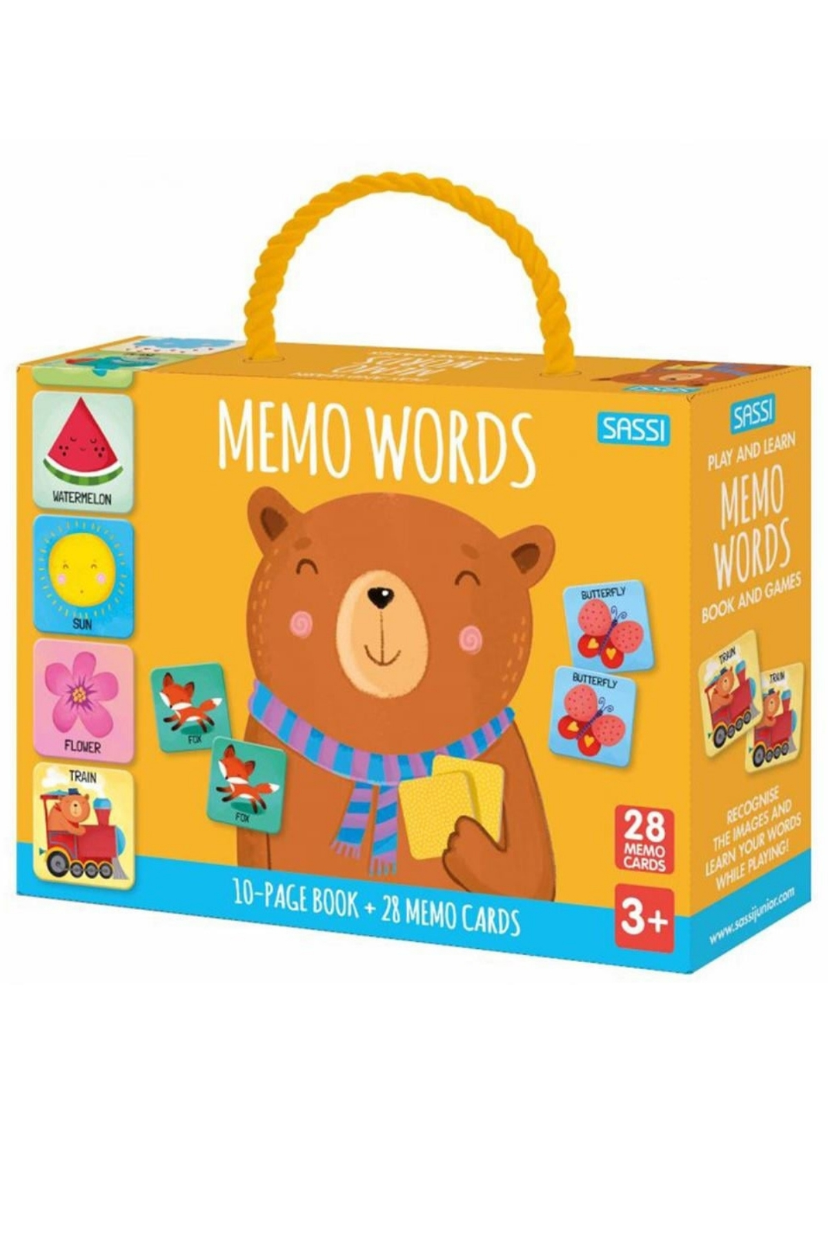 Sassi /PLAY AND LEARN - MEMO WORDS Çok Renkli